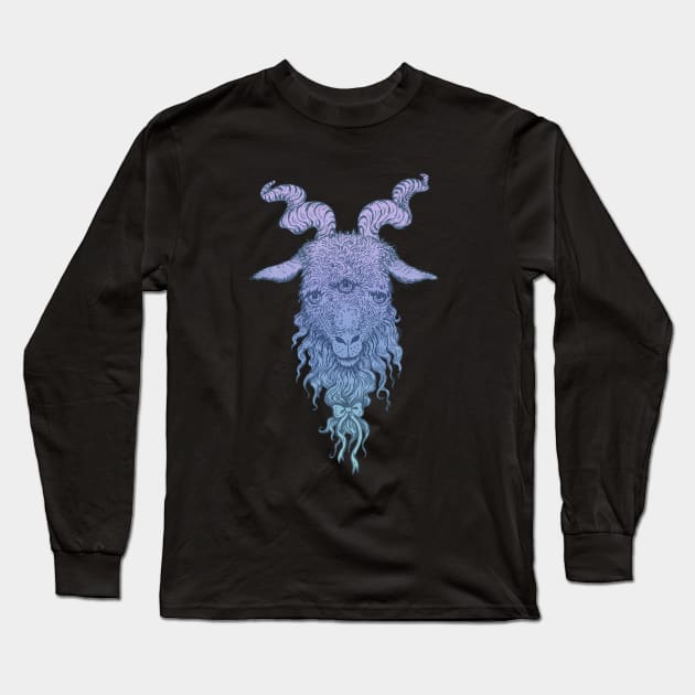 All Seeing Goat Long Sleeve T-Shirt by brettisagirl